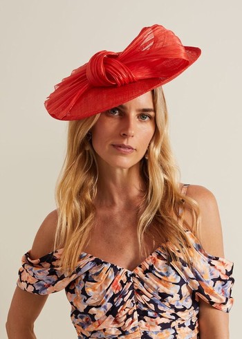 Phase Eight Silk Bow Disc Fascinator Hats Orange Canada | NFOLTH-671